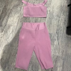 Rebdolls purple workout fit